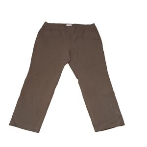 Talbots stretchy olive green trousers